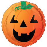 Fun & Spooky Pumpkin Foil Balloon 45cm Each