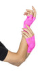 Pink 80s Fingerless Lace Gloves - Party Savers