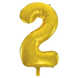 Number 7 Gold Foil Balloon 86cm - Party Savers