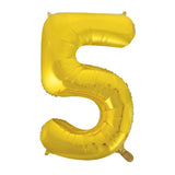 Number 0 Gold Foil Balloon 86cm - Party Savers