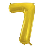 Number 0 Gold Foil Balloon 86cm - Party Savers