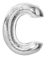 Letter T Silver Foil Balloon 86cm - Party Savers