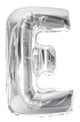 Letter E Silver Foil Balloon 86cm - Party Savers