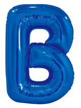 Letter P Royal Blue Foil Balloon 86cm - Party Savers