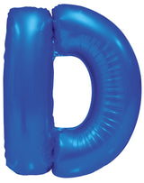 Letter M Royal Blue Foil Balloon 86cm - Party Savers