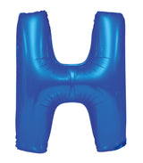 Letter M Royal Blue Foil Balloon 86cm - Party Savers