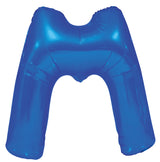 Letter E Royal Blue Foil Balloon 86cm - Party Savers