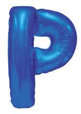 Letter M Royal Blue Foil Balloon 86cm - Party Savers