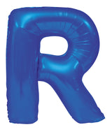 Letter P Royal Blue Foil Balloon 86cm - Party Savers