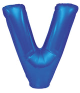 Letter M Royal Blue Foil Balloon 86cm - Party Savers