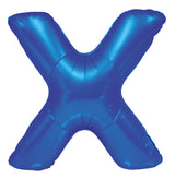 Letter P Royal Blue Foil Balloon 86cm - Party Savers