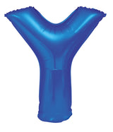 Letter N Royal Blue Foil Balloon 86cm - Party Savers