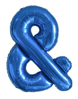 Letter E Royal Blue Foil Balloon 86cm - Party Savers