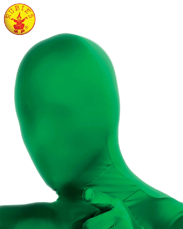 2Nd Skin Face Mask Green Adult - Party Savers