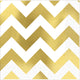 Gold Premium Chevron Hot-Stamped Beverage Napkins 16pk - Party Savers