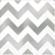 Silver Premium Chevron Hot-Stamped Beverage Napkins 16pk - Party Savers