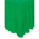 Green Plastic Tableskirt 73cm x 4.3m - Party Savers