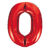 Number 2 Red Foil Balloon 86cm - Party Savers