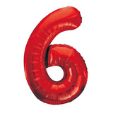 Number 2 Red Foil Balloon 86cm - Party Savers