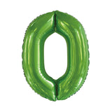 Number 5 Lime Green Foil Balloon 86cm - Party Savers