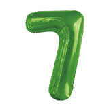 Number 5 Lime Green Foil Balloon 86cm - Party Savers