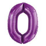 Number 5 Purple Foil Balloon 86cm - Party Savers