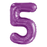 Number 9 Purple Foil Balloon 86cm - Party Savers