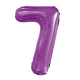 Number 5 Purple Foil Balloon 86cm - Party Savers