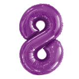 Number 9 Purple Foil Balloon 86cm - Party Savers