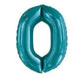 Number 2 Teal Foil Balloon 86cm - Party Savers