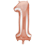 Number 4 Rose Gold Foil Balloon 86cm - Party Savers