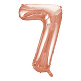 Number 4 Rose Gold Foil Balloon 86cm - Party Savers