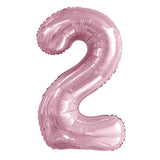 Number 6 Pastel Pink Foil Balloon 86cm - Party Savers