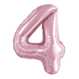 Number 2 Pastel Pink Foil Balloon 86cm - Party Savers