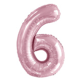 Number 2 Pastel Pink Foil Balloon 86cm - Party Savers