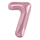 Number 9 Pastel Pink Foil Balloon 86cm - Party Savers