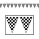 Checkered Pennant Banner 17in x 30ft Each