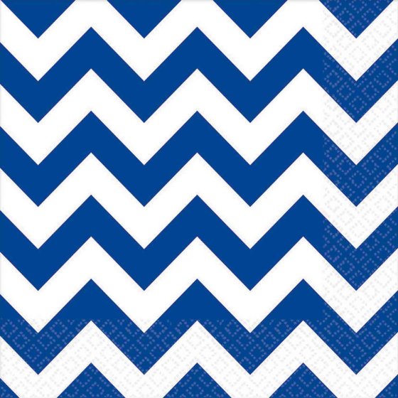 Chevron Lunch Napkins 33cm x 33cm 16pk