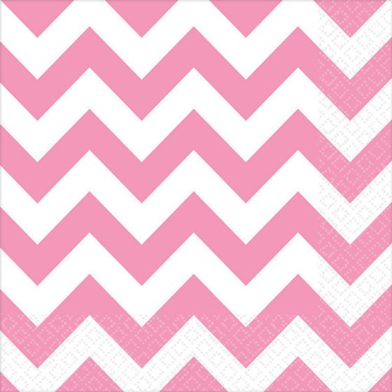 Chevron Lunch Napkins 33cm x 33cm 16pk