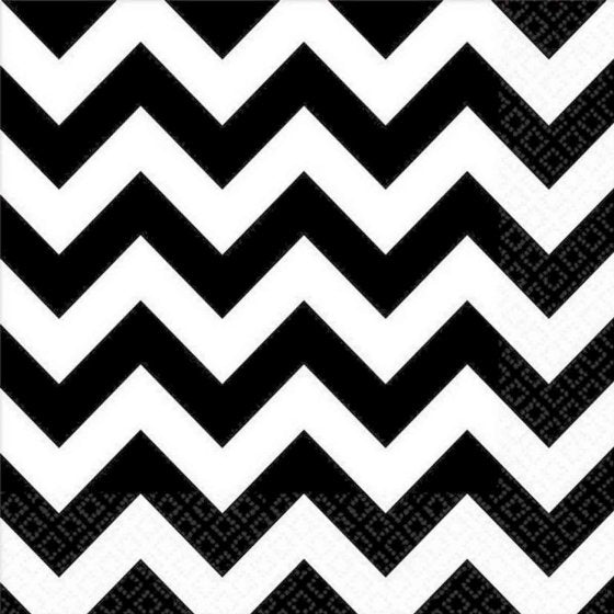 Chevron Lunch Napkins 33cm x 33cm 16pk