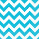 Caribbean Blue Chevron Lunch Napkins 33cm x 33cm 16pk