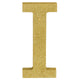 Letter I Gold Glittered Decoration MDF - Party Savers