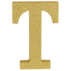 Letter T Gold Glittered Decoration MDF - Party Savers