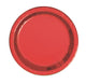 Red Foil Round Plates 18cm 8pk - Party Savers