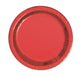 Red Foil Round Plates 23cm 8pk - Party Savers