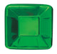 Green Foil Square Appetizer Paper Plates 13cm 8pk - Party Savers