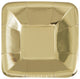 Gold Foil Square Appetizer Plates 13cm 8pk - Party Savers