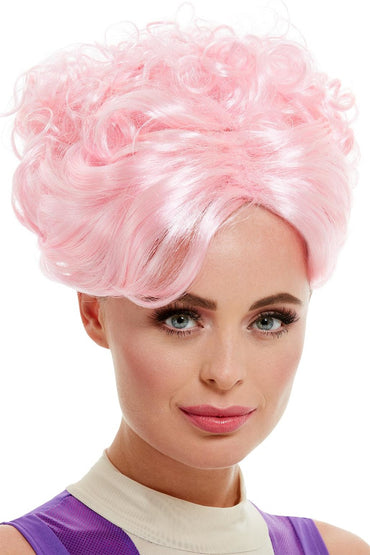 Trapeze Artist Pink Wig with Curls - Party Savers