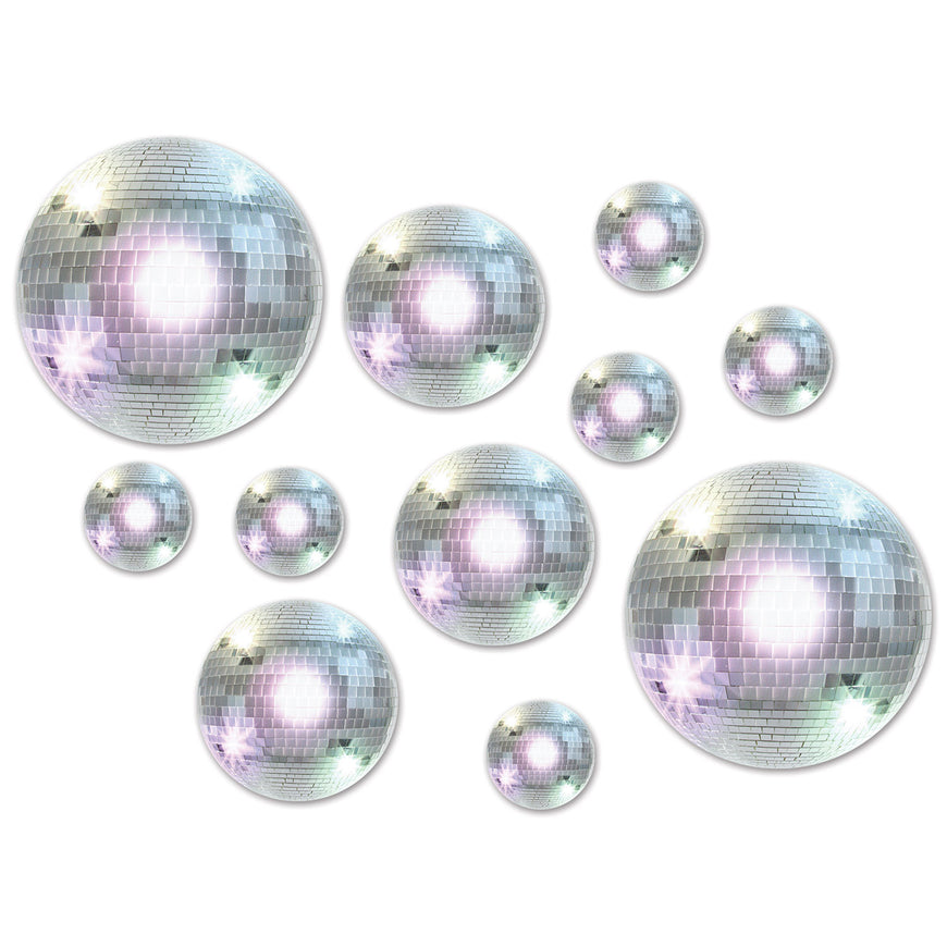 Disco Ball Cardboard Cutouts 20pk - Party Savers