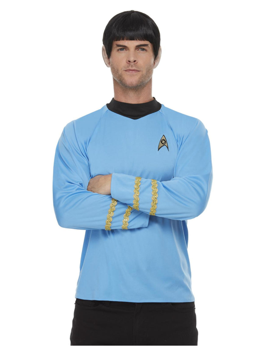 Mens Costume - Blue Star Trek Sciences Uniform - Party Savers